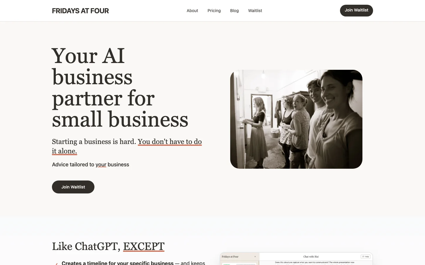 Fridays at Four public website